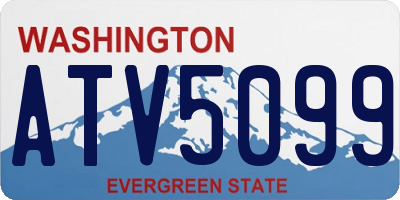WA license plate ATV5099