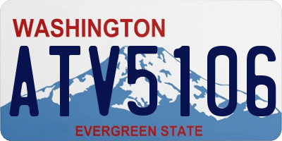 WA license plate ATV5106
