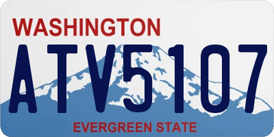 WA license plate ATV5107