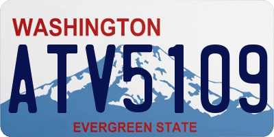 WA license plate ATV5109
