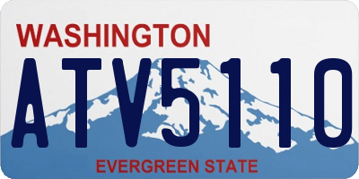 WA license plate ATV5110