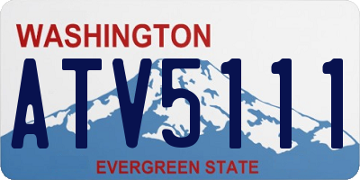 WA license plate ATV5111