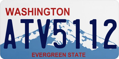 WA license plate ATV5112