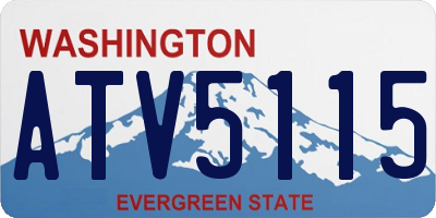 WA license plate ATV5115