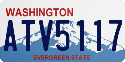 WA license plate ATV5117