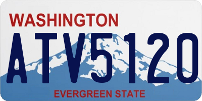WA license plate ATV5120