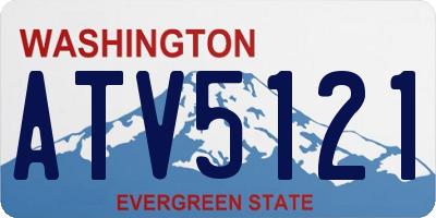 WA license plate ATV5121