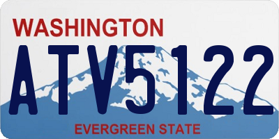 WA license plate ATV5122