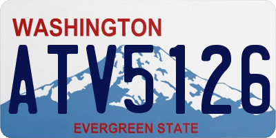 WA license plate ATV5126