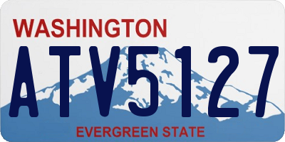 WA license plate ATV5127