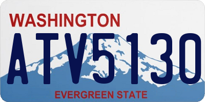 WA license plate ATV5130