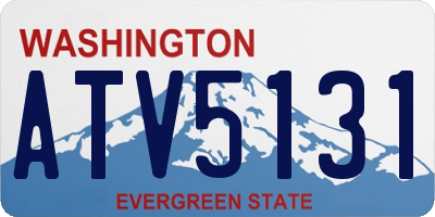 WA license plate ATV5131