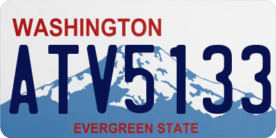 WA license plate ATV5133