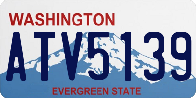 WA license plate ATV5139