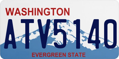 WA license plate ATV5140
