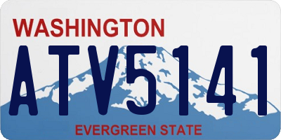 WA license plate ATV5141