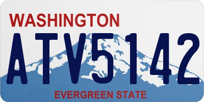 WA license plate ATV5142