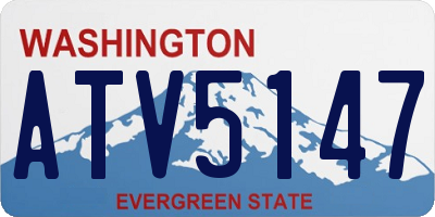WA license plate ATV5147
