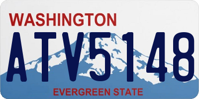 WA license plate ATV5148