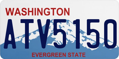 WA license plate ATV5150