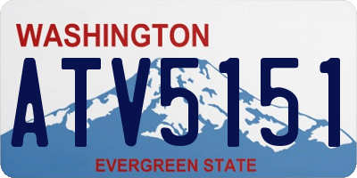 WA license plate ATV5151