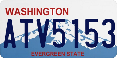 WA license plate ATV5153