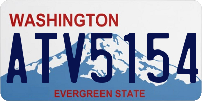 WA license plate ATV5154