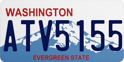 WA license plate ATV5155