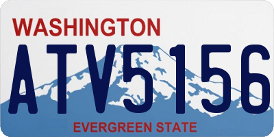 WA license plate ATV5156