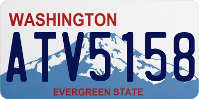 WA license plate ATV5158