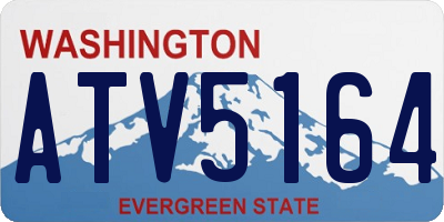WA license plate ATV5164