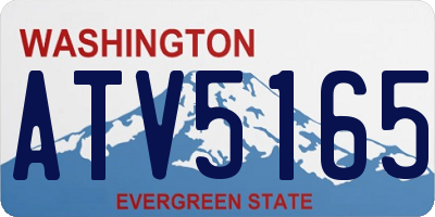 WA license plate ATV5165