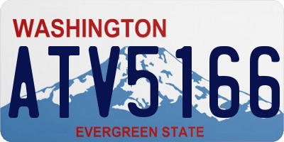WA license plate ATV5166