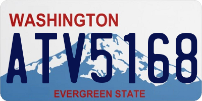 WA license plate ATV5168