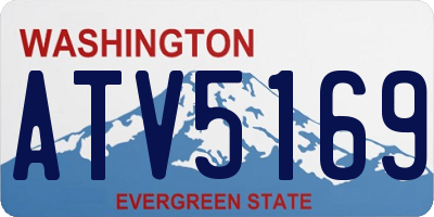 WA license plate ATV5169