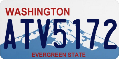 WA license plate ATV5172