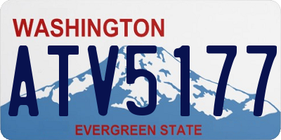 WA license plate ATV5177