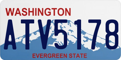 WA license plate ATV5178