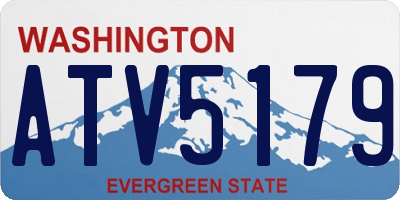 WA license plate ATV5179