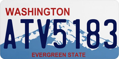 WA license plate ATV5183