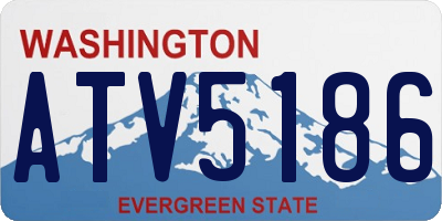 WA license plate ATV5186