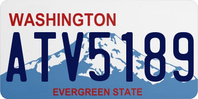 WA license plate ATV5189