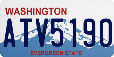 WA license plate ATV5190