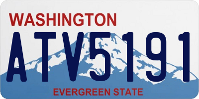 WA license plate ATV5191