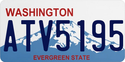 WA license plate ATV5195