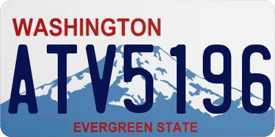 WA license plate ATV5196