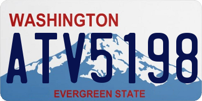 WA license plate ATV5198