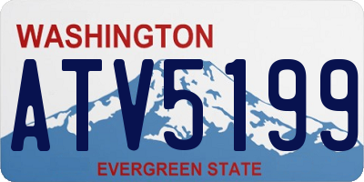 WA license plate ATV5199