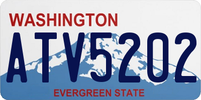 WA license plate ATV5202