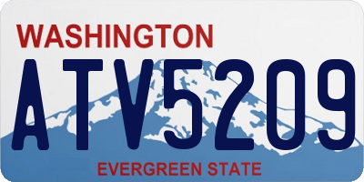WA license plate ATV5209